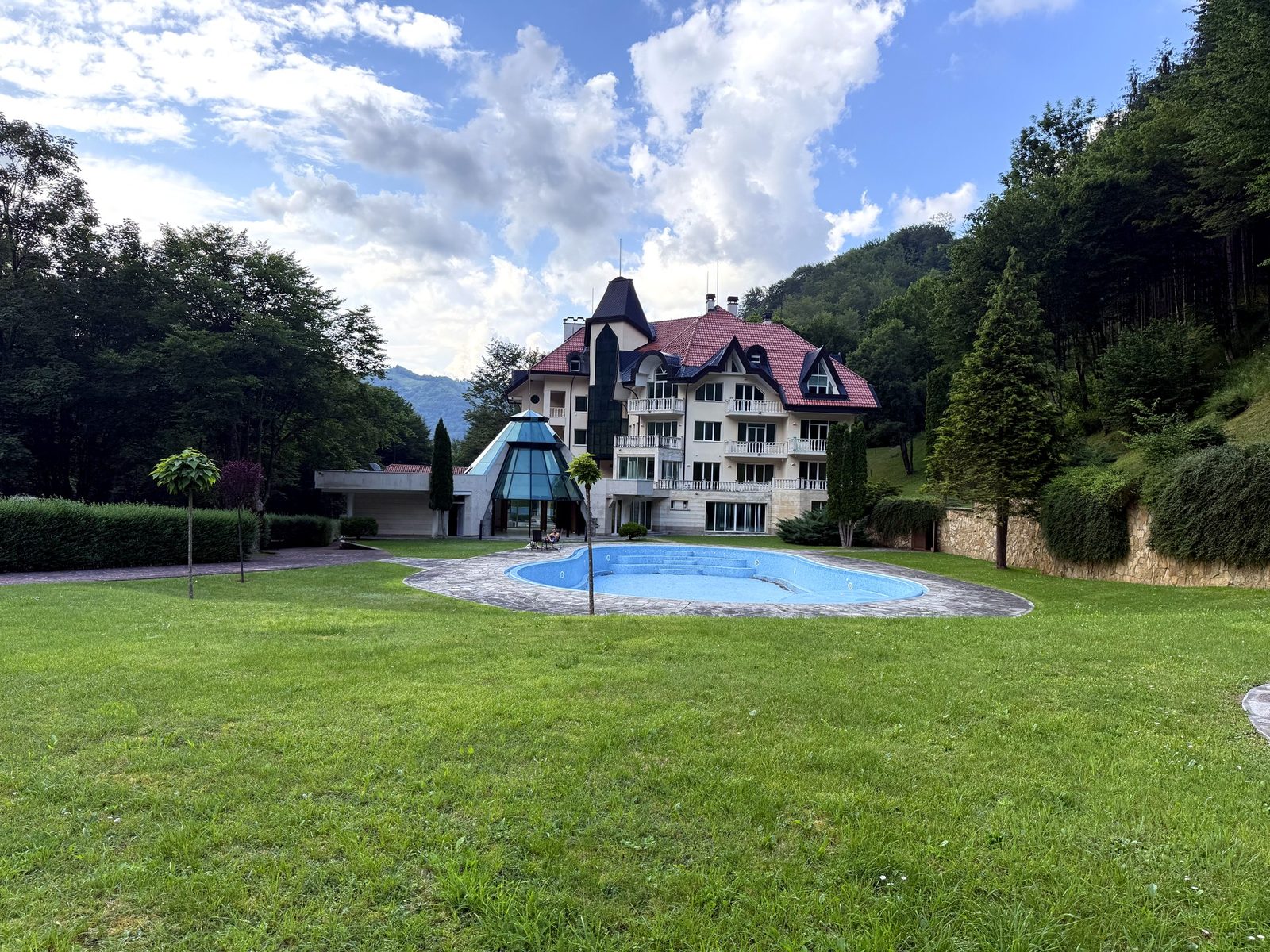 The hotel and outdoor pool