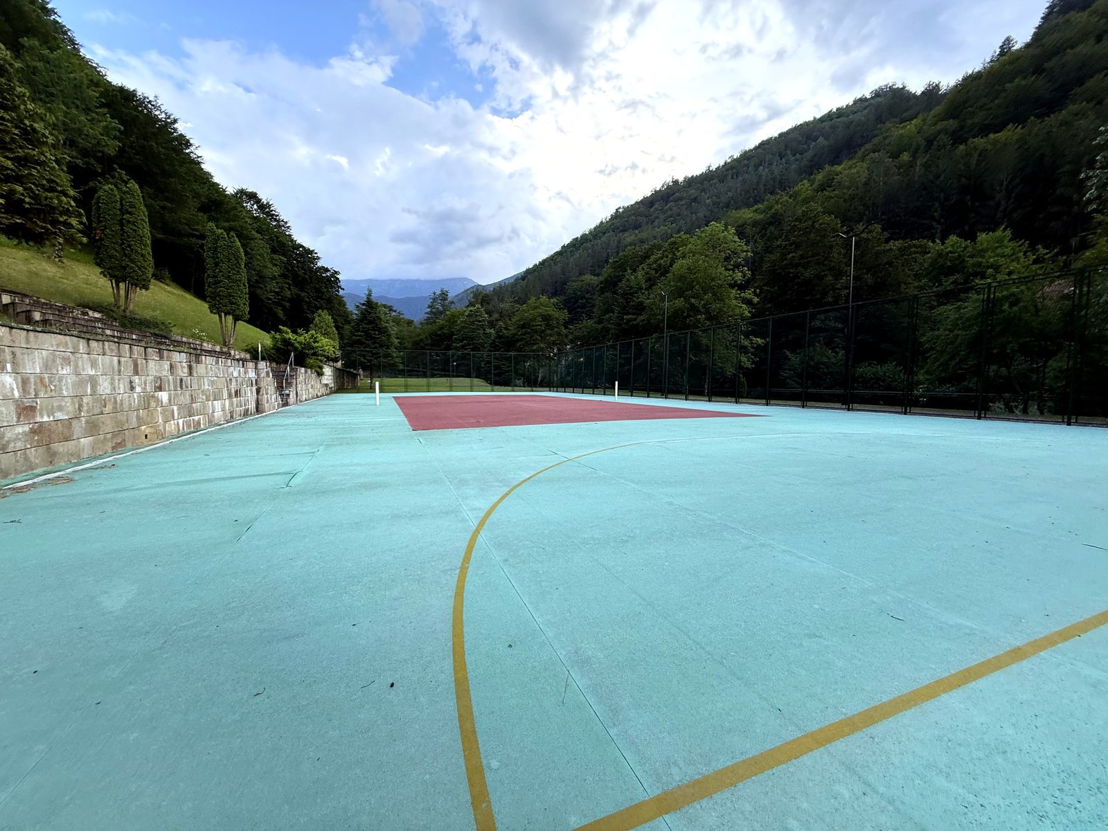 The tennis court