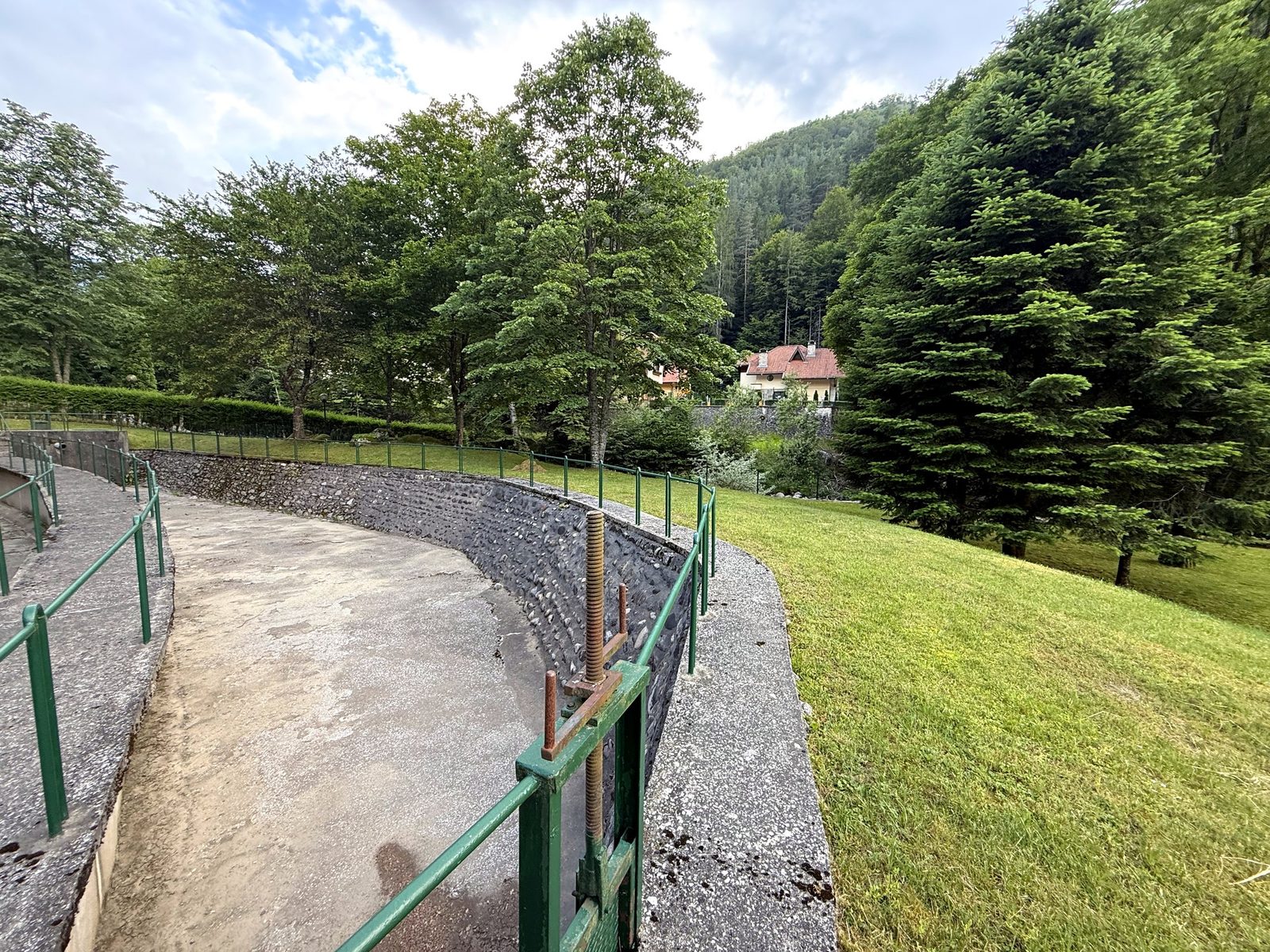 Stone fish ponds