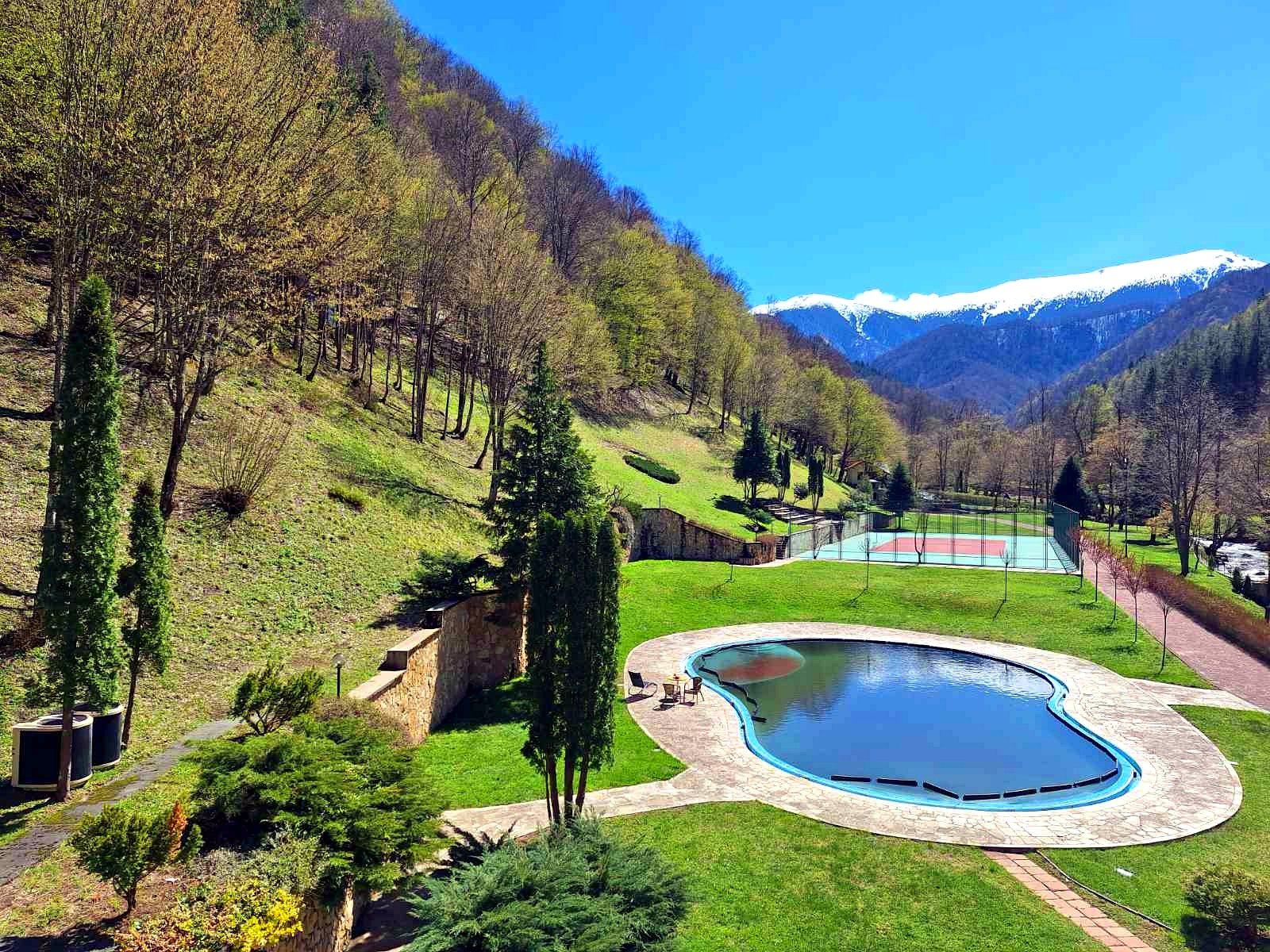 The pools from above